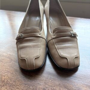 Bally Fletan Tan Leather Heels Made in Italy Size 39